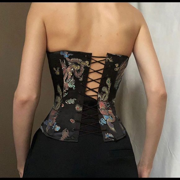 Strapless prom corset top in a sizes M - Picture 4 of 4